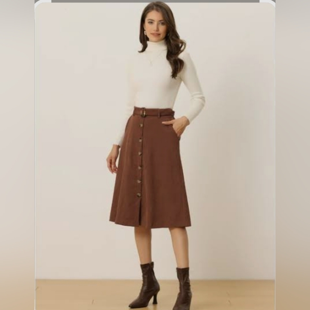 Allegra Brown Button-Up Cape